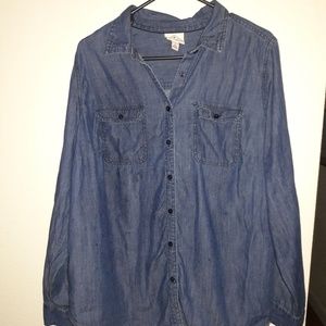 St John's bay chambray button down 2xl
